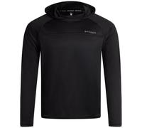 Spyder Mens Rash Guard Long Sleeve Sun Hoodie Shirt - UPF 50+ UV Protection Quick Dry Moisture Wicking Fishing & Swim Shirt, Black, M