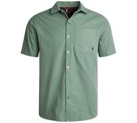 Spyder Mens Short Sleeve Button Down Shirts - Lightweight Stretch Ripstop Collared Wrinkle Free Dress Shirts for Men (S-XL), Spruce Green, S