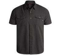 Spyder Mens Short Sleeve Button Down Shirts - Lightweight Plaid Collared Shirt - Wrinkle Free Casual Shirts for Men (S-XL), Heather Black, Large