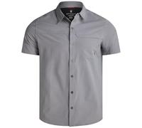 Spyder Mens Short Sleeve Button Down Shirts - Lightweight Stretch Casual Collared Dress Shirts for Men Travel Office Workwear, Pewter Smoke, XL