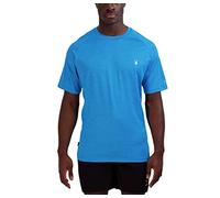 Spyder Men's Short Sleeve Rashguard - UPF+, Quick-Dry, Swim Shirt, Surfing, Hiking, Workout, Blue Lagoon, S
