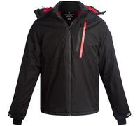 Spyder Mens Snow Jacket - Warm Isolated Winter Jackets for Men - Cozy Men's Snow Heated Ski Jacket with Detachable Hood S-XL, Black Raven, M