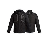 Spyder Mens Snow Jacket - Zip Up 2-in-1 Winter Jackets for Men - Cozy Mens Snow System Ski Jacket with Detachable Hood S-XL, Black Raven, L