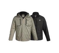 Spyder Mens Snow Jacket - Zip Up 2-in-1 Winter Jackets for Men - Cozy Mens Snow System Ski Jacket with Detachable Hood S-XL
