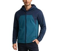 Spyder Mens Softshell Jacket - Faux Fur Lined Water Wind Resistant Performance Mens Fleece Jacket for Hiking Running Jogging, Deep Water, M