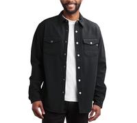 Spyder Men's Softshell Shirt Jacket - Wind Resistant Polar Fleece Bonded Long Sleeve Button Down Shirt for Men (Sizes: S-XXL), Jet Black, M