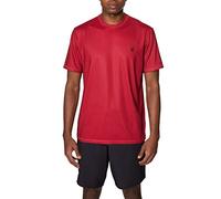Spyder Men's Short Sleeve Rashguard - UPF+, Quick-Dry, Swim Shirt, Surfing, Hiking, Workout Rash Guard, True Red, Large
