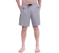 Spyder Men's Swim Trunks, Stretch, Quick-Dry, 9” Inseam Board Shorts, UPF+, Pockets, Brief Liner, Dust, Large