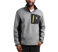Spyder Men's Sweater - Quarter Zip Fleece Mock Neck Pullover Sweaters - 1/4 Zip Front Sweater Jackets for Men (Sizes: S-XL), Pewter Heather, S