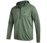 Spyder Mens Sweatshirt - Lightweight Athletic Half Zip Pullover Mens Hoodies - UPF 30+ Dry Fit Long Sleeve Sun Shirts for Men, Spruce Green, S