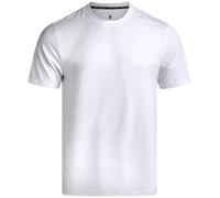 Spyder Mens T Shirt - Athletic Performance Short Sleeve Running Workout Tee - Moisture Wicking Crewneck Shirts for Men, White Sleeve Logo, Medium