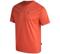 Spyder Mens T-Shirts - Soft Cotton Blend Jersey Crewneck Short Sleeve Shirts for Men, Casual Shirts for Workout & Daily Wear, Burnt Orange Scribble, Medium