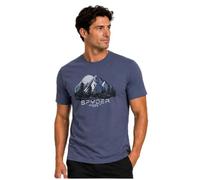 Spyder Mens T-Shirts - Soft Cotton Blend Short Sleeve Graphic Tees Crew Neck Tshirt for Men - Casual Shirts for Daily Wear, Midnight Blue, Medium