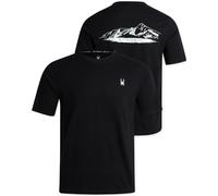 Spyder Mens T-Shirts - Soft Cotton Blend Crew Neck Short Sleeve Graphic Tees for Men - Casual Shirts for Daily Wear (S-XL), Black, Large