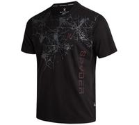 Spyder Mens T-Shirts - Soft Cotton Blend Jersey Crewneck Short Sleeve Shirts for Men, Casual Shirts for Workout & Daily Wear, Black Web, S