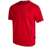 Spyder Mens T-Shirts - Soft Cotton Blend Jersey Crewneck Short Sleeve Shirts for Men, Casual Shirts for Workout & Daily Wear, Spyder Red Web, XL