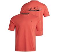 Spyder Mens T-Shirts - Soft Cotton Blend Crew Neck Short Sleeve Graphic Tees for Men - Casual Shirts for Daily Wear (S-XL), Burnt Orange, Medium