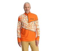 Spyder Men's Vital 1/2 Zip Fleece Jacket, Orange Shock, XL