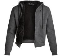 Spyder Mens Waffle Hoodie - Full Zip Up Lightweight Soft Sherpa Lined Waffle Knit Sweatshirt Jacket for Men, Charcoal Heather, S