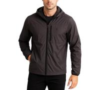 Spyder Mens Windbreaker Jacket - Lightweight Insulated Water-Resistant Active Zip Up Hooded Windbreaker Jackets for Men, Polar, S