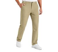 Spyder Mens Work Pants - Lightweight Stretch Moisture Wicking Golf Pants for Work - Comfortable Casual Dress Pants for Men, Khaki, 36W x 32L