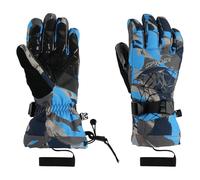 Spyder OVERWEB GLOVES, Boy's, Camouflage Aether Blue, S