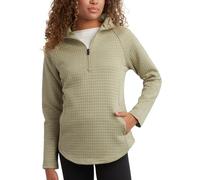 Spyder Women's Quarter Zip Active Sweatshirt - UPF 30+ Grid Fleece Long Sleeve Athletic Mock Neck Pullover Top (Sizes: S-XL), Sage, M
