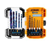 Spyder Stinger Mach-Blue Hex Twist Drill Bit Set (10 Piece) - 19217Uk