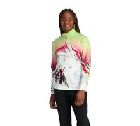 Spyder Sunset Zip T-Neck, Women, Lime Ice, L