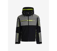 Spyder Titan Hooded Jacket Grey Black Yellow - XL