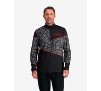 Spyder Vital Half Zip Long Sleeve T-Shirt Black Dark Grey - S