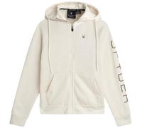 Spyder Women's Active Fleece Hoodie - Athletic Performance Full Zip Up Hooded Sweatshirt, Available in Plus Sizes (S-3XL), Pearl, Medium