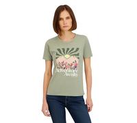 Spyder Womens Adventure Awaits Graphic Short Sleeve Tee T-Shirt, Light Olive, L