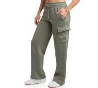Spyder Women's Cargo Sweatpants - Cozy Fleece Joggers for Women with Adjustable Drawstring Waist and Pockets (Sizes: S-XL), Agave, S