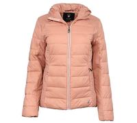 Spyder Women's Clara Short Puffer Hooded Full Zip Jacket, Misty Rose Medium