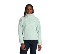 Spyder Women's Cloud Fleece Snap Pullover Base Layer, Wintergreen, Large