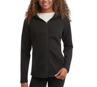 Spyder Womens Fleece Sweatshirt - UPF 30+ Athletic Fleece Zip Up Wind Resistant Sweatshirt Cozy Knit Hoodies for Women, Black, Large