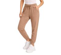 Spyder Womens Joggers - High Waisted Yoga Pants with Pockets and Drawstring - Athletic Workout & Lounge Sweatpants for Women, Toffee, M