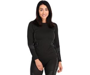 Spyder Women's Momentum Crew Neck Base Layer Top, Black, M-L