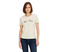 Spyder Womens Mountain Range Graphic Short Sleeve Tee T-Shirt, Pearl, M