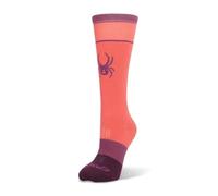 Spyder WOMENS PRO LINER SOCKS, Women's, CORAL HAZE, L