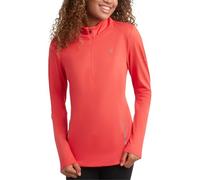 Spyder Womens Quarter Zip Pullover - Lightweight UPF50+ 1/4 Zip Fleece Mock Neck Sweatshirt - Workout Tops for Women, Cayenne, Medium