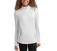 Spyder Women’s Active Sweatshirt - Lightweight Long Sleeve Quarter Zip Knit Pullover for Running, Hiking and Workout (S-XL), White, M