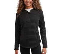 Spyder Women's Quarter Zip Active Sweatshirt - UPF 30+ Grid Fleece Long Sleeve Athletic Mock Neck Pullover Top (Sizes: S-XL), Black, Medium