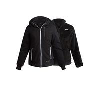 Spyder Womens Ski Jacket - Faux Fur Lined Insulated 3 in 1 Puffer Jacket - Reversible Quilted Winter Coats for Women, Black Raven, M