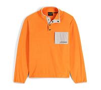 Spyder Women's Snap Lounge Pullover Sweater, Tangerine, S