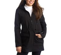 Spyder Womens Softshell Jacket - Cozy Fleece Lined Long Winter Coat - Lightweight Soft Shell Hooded Fall Jacket for Women, Black, S