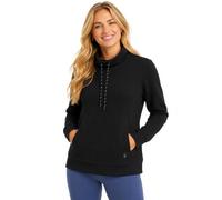 Spyder Women's Sweater - Soft Fleece Cowl Neck Pullover Sweater for Women - Casual and Lightweight Women's Sweatshirts S-XL, Black, Small