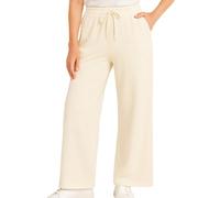 Spyder Women's Wide Leg Pants - Cozy Harmony Soft Scuba Double Knit Casual Sweatpants with Drawstring Waistband (Sizes: S-XL), Pearl, Large
