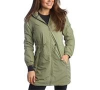 Spyder Womens Windbreaker Jacket - Wind and Water Resistant Midweight Cinched-Waisted Insulated Long Jackets for Women, Sage, L